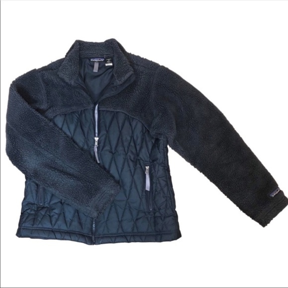 Patagonia Sweaters - Patagonia Womens Bernese Pile Fleece Jacket Vntg S